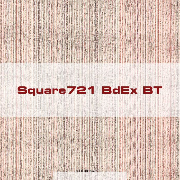 Square721 BdEx BT example